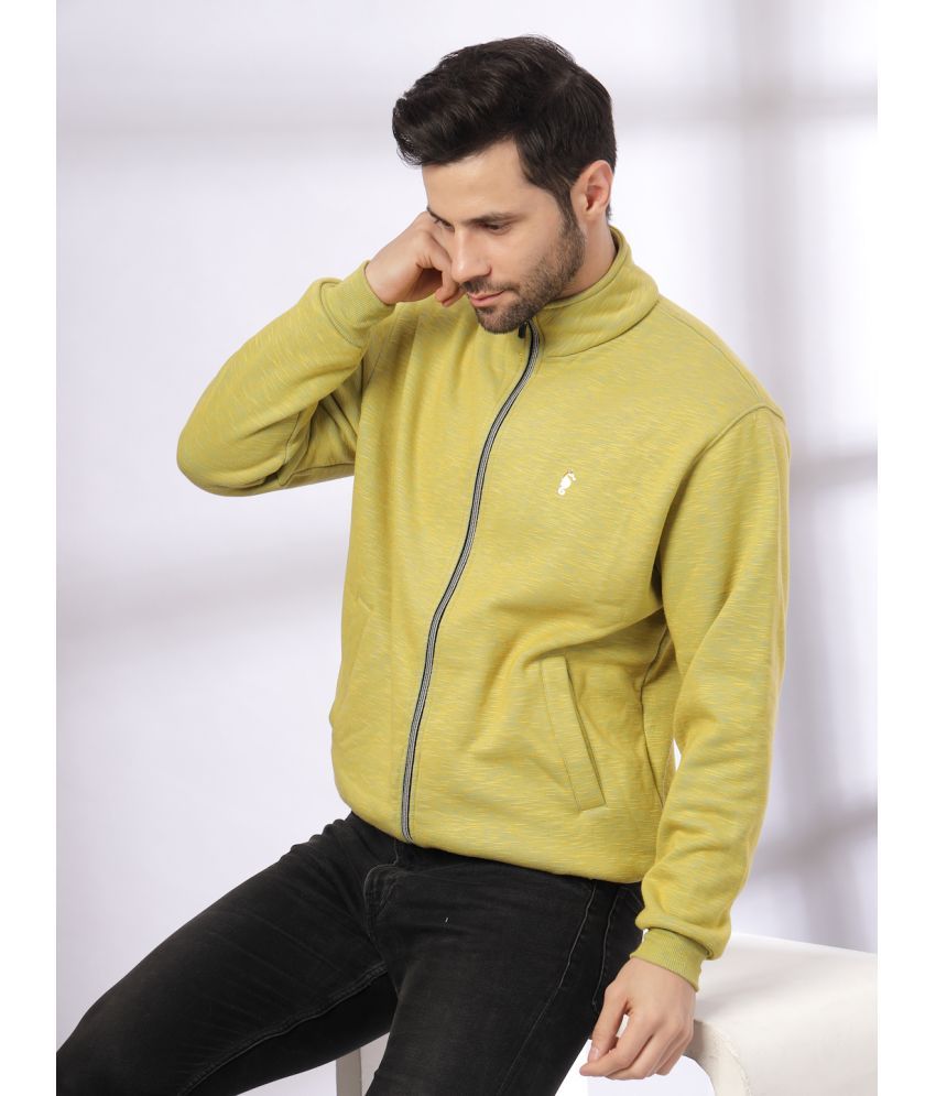     			EPPE Fleece Men's Casual Jacket - Yellow ( Pack of 1 )