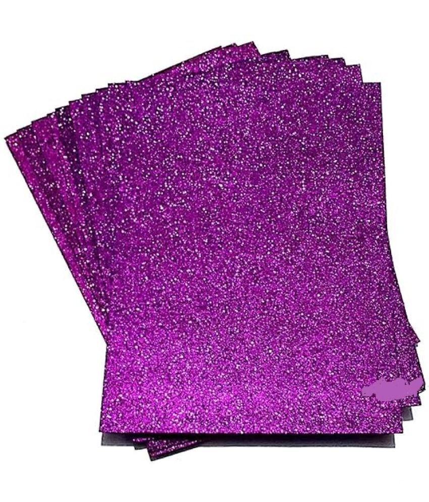     			Eclet (purple) A4 Glitter Foam Sheet Sparkles Color, for Art & Craft, Decoration, Gift Wrapping, Scrapbooking, Craft Project, Etc