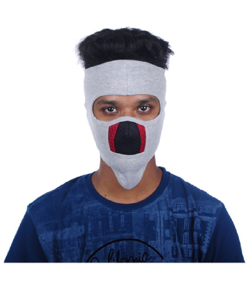     			H International Grey Bike Face Mask Riding Mask for Men & Women