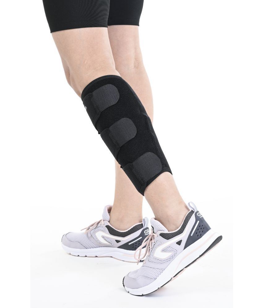     			HOSPIKART Adjustable Calf Support Brace, Breathable Shin Splint Compression for Pain Relief (Universal,2 Pack)