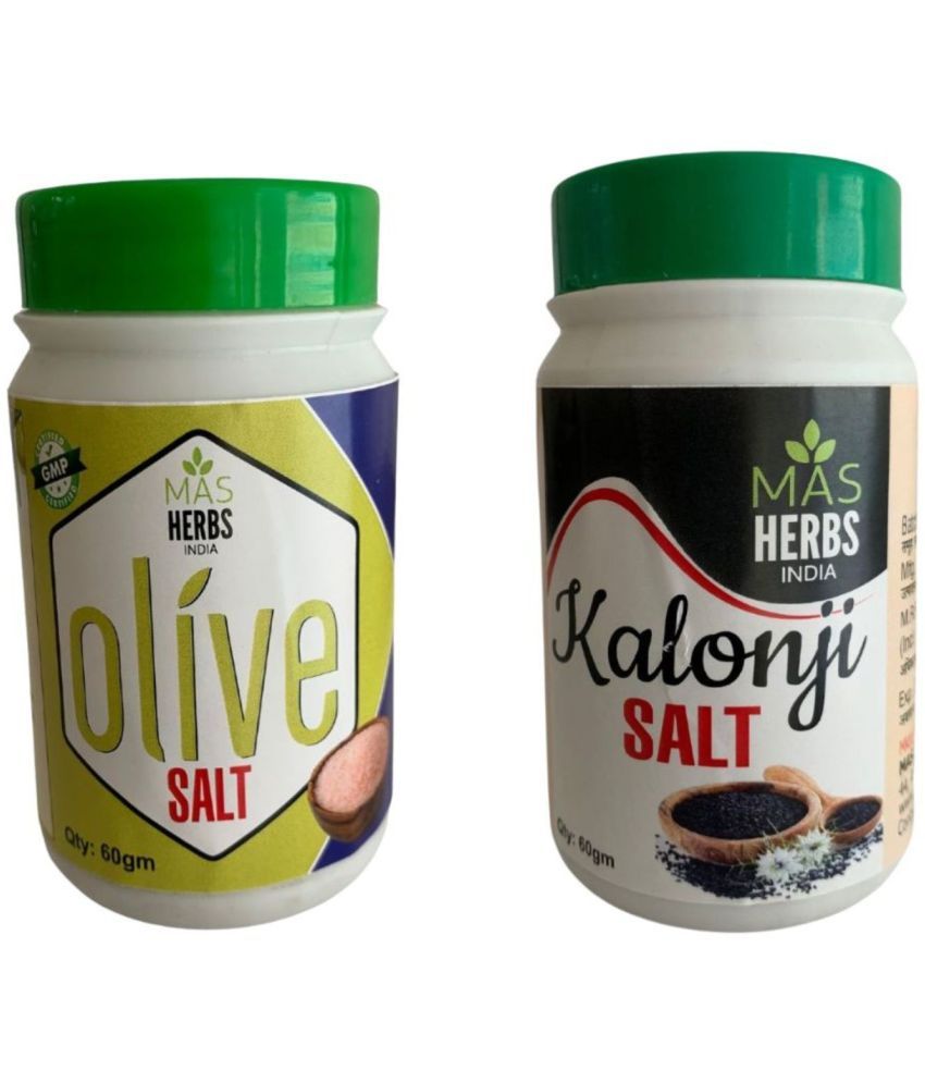     			MAS HERBS KALONJI AND OLIVE SALT COMBO Powder 120 gm Pack Of 1