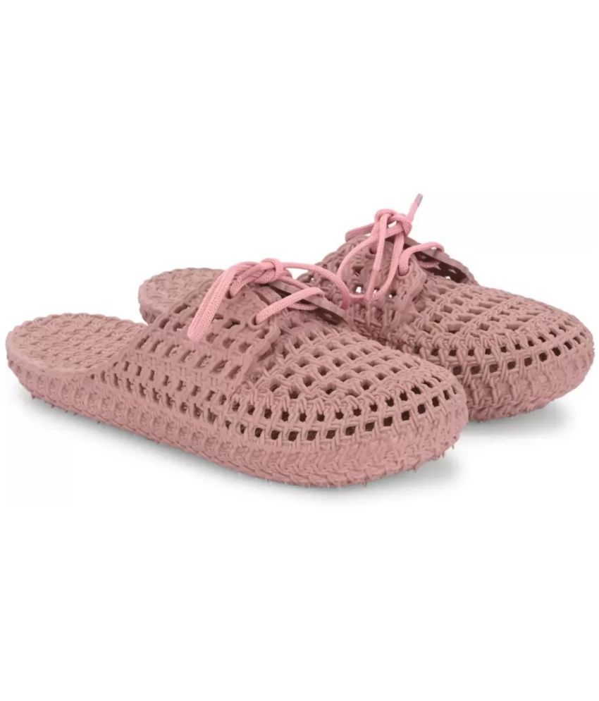     			Monoction Pink Women's Flats