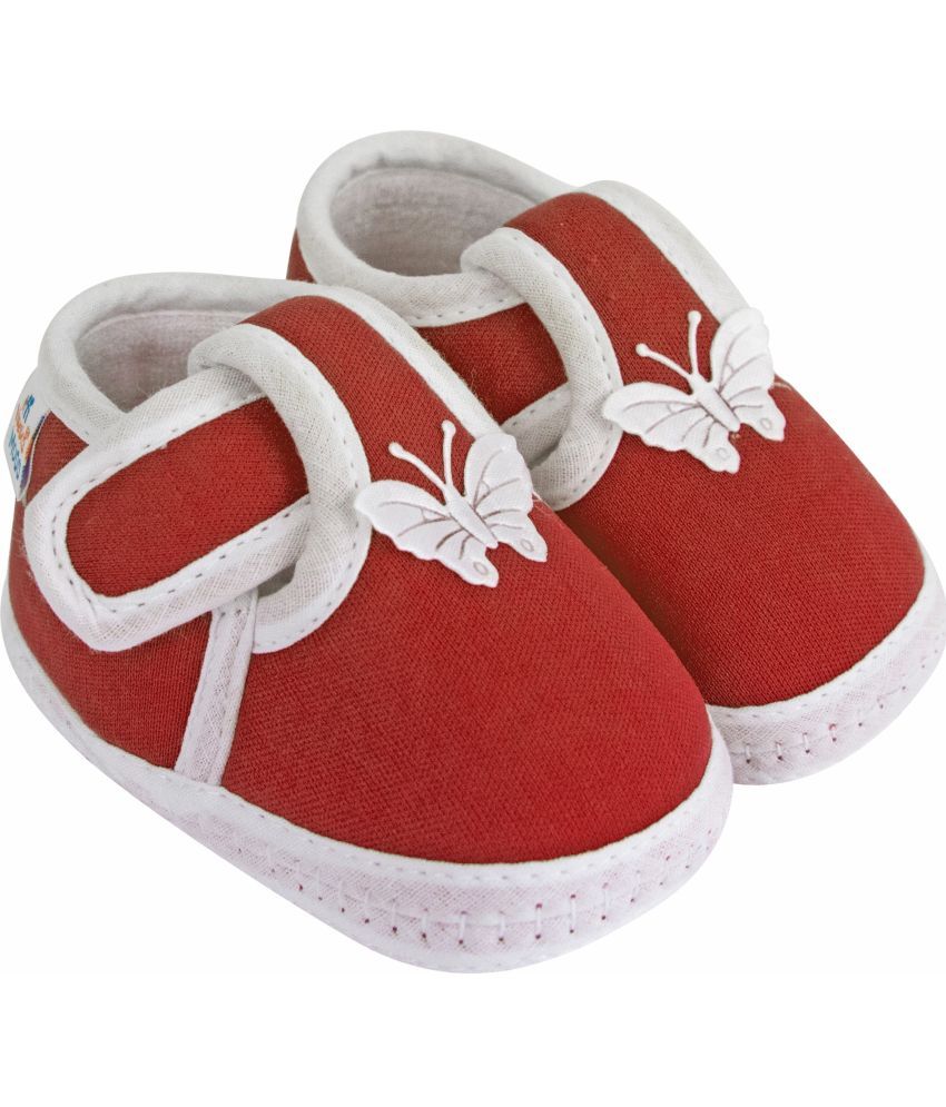     			Neska Moda - Maroon Booties For Baby Boy & Baby Girl 6-12 Months ( Pack of 1 )