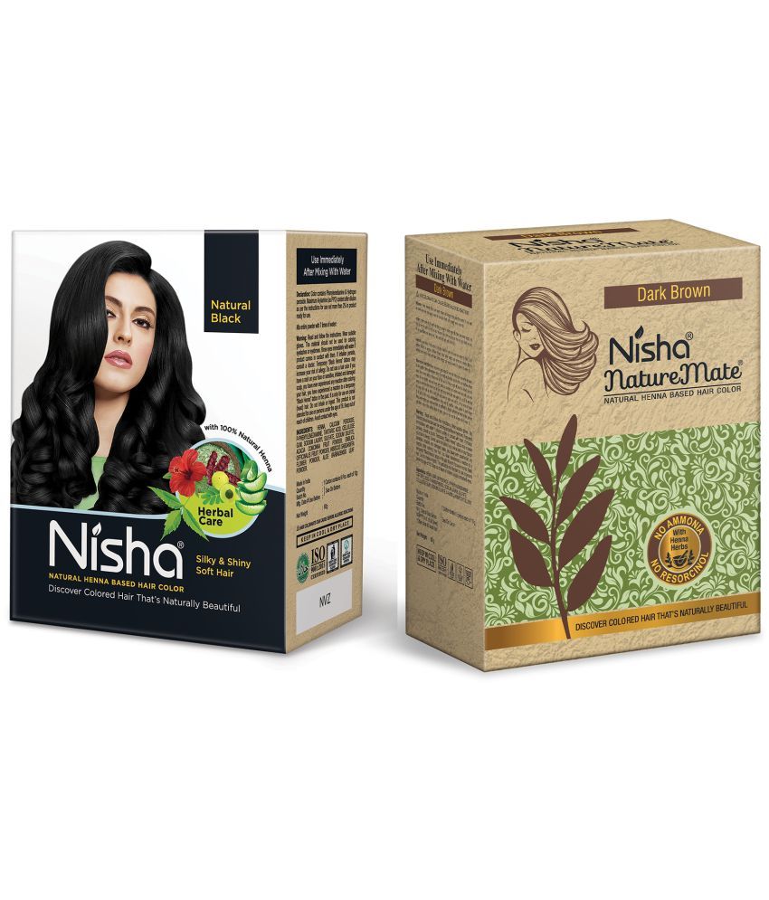     			Nisha Henna Based Color Ammonia Free Permanent Hair Color 120 g Black