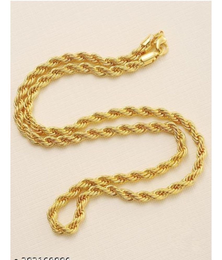     			Sagestics Industrial Solution Gold Plated Stainless Steel Chain ( Pack of 1 )