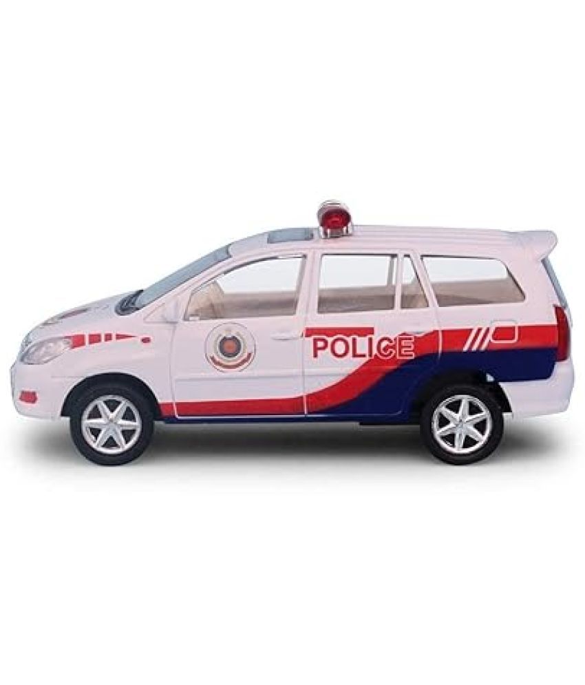     			Toya Car Miniature Push Back Toyota Police Innova Car Toy|Car Model Showpiece|Models Toy Car for Kids