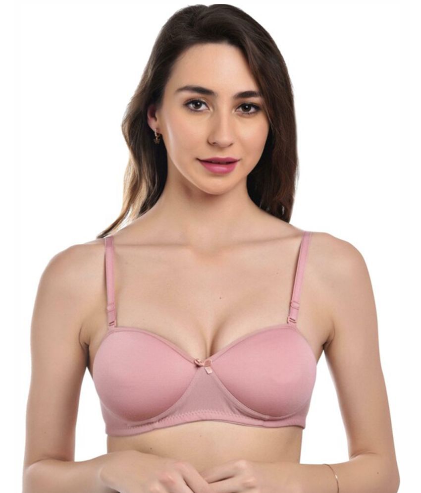     			Arc de Shapes Pack of 1 Cotton Blend Lightly Padded Push Up Bra For Women ( Peach )