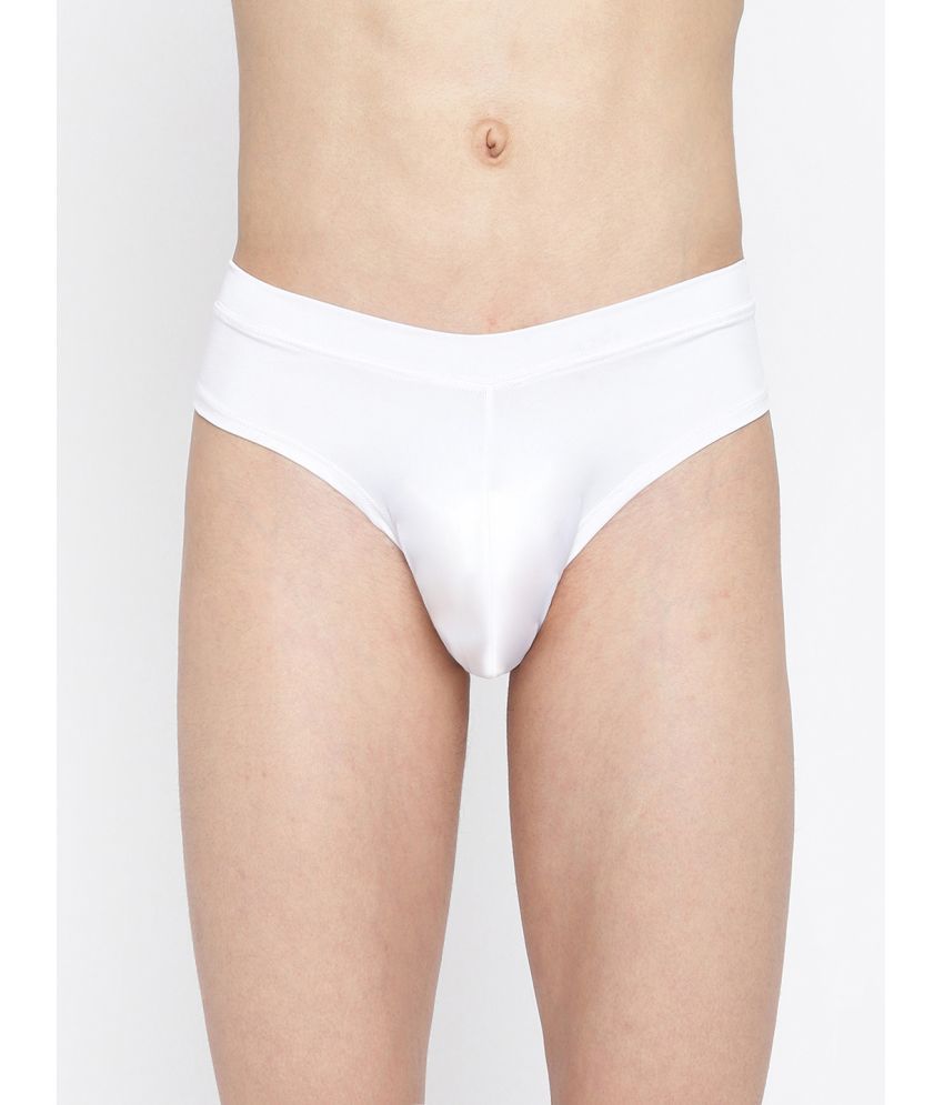     			La Intimo Pack of 1 Polyester Briefs For Men's ( White )