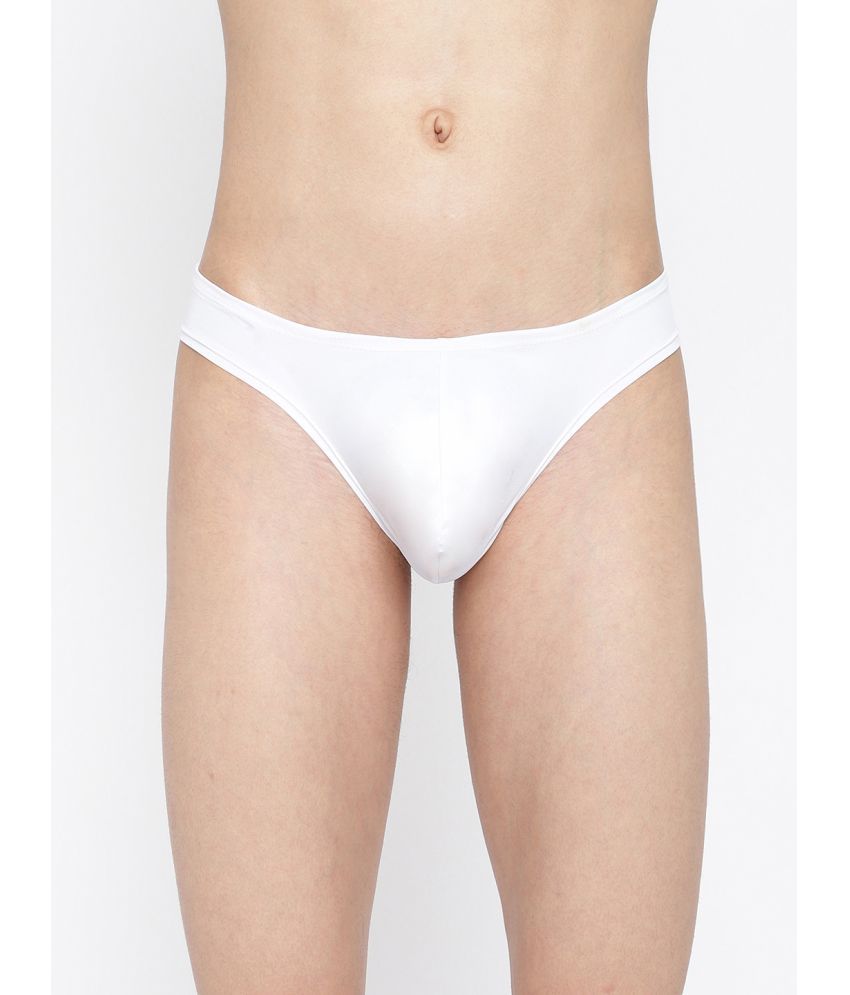     			La Intimo Pack of 1 Polyester Briefs For Men's ( White )