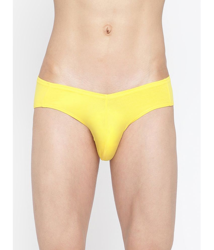     			La Intimo Pack of 1 Cotton Briefs For Men's ( Yellow )