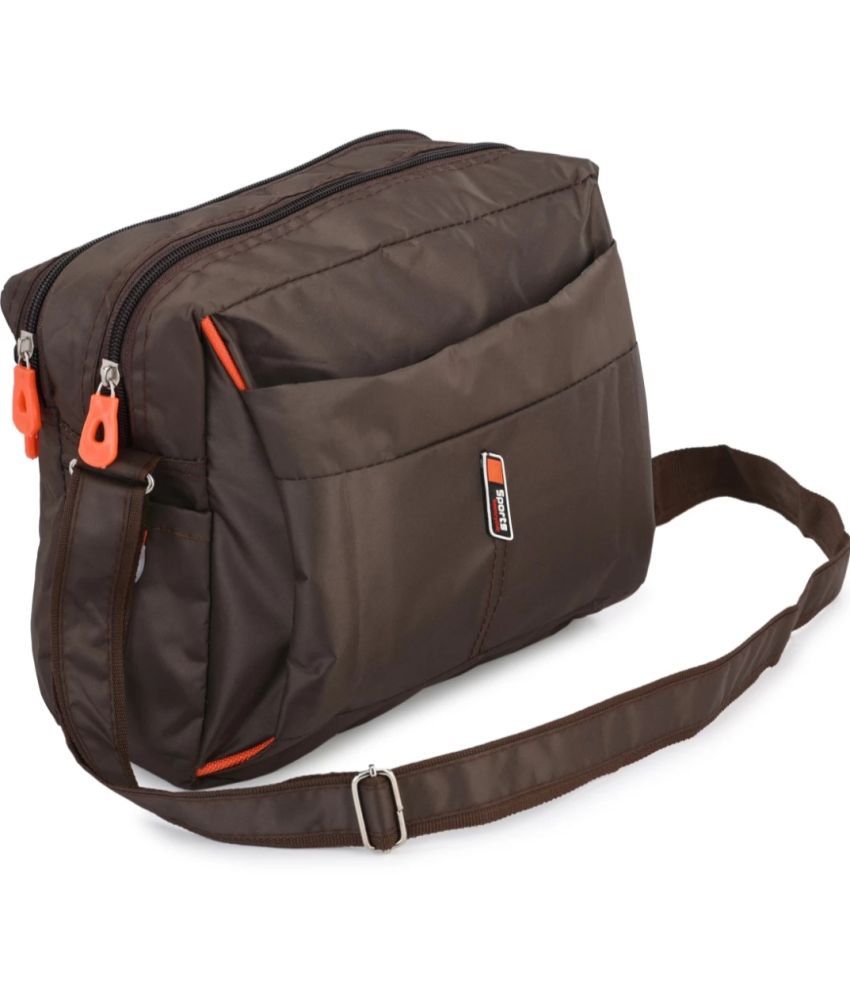     			SVB BAG Brown Solid Messenger Bag