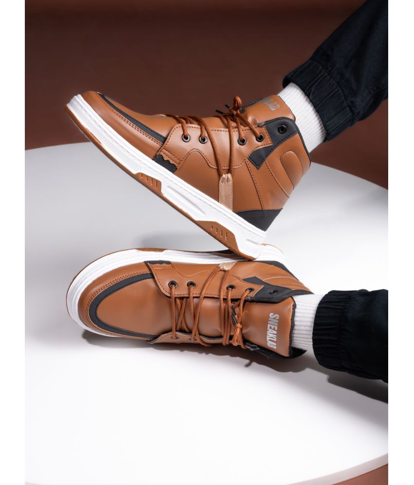     			Sneaklab Men's Tan Men's Lifestyle Shoes