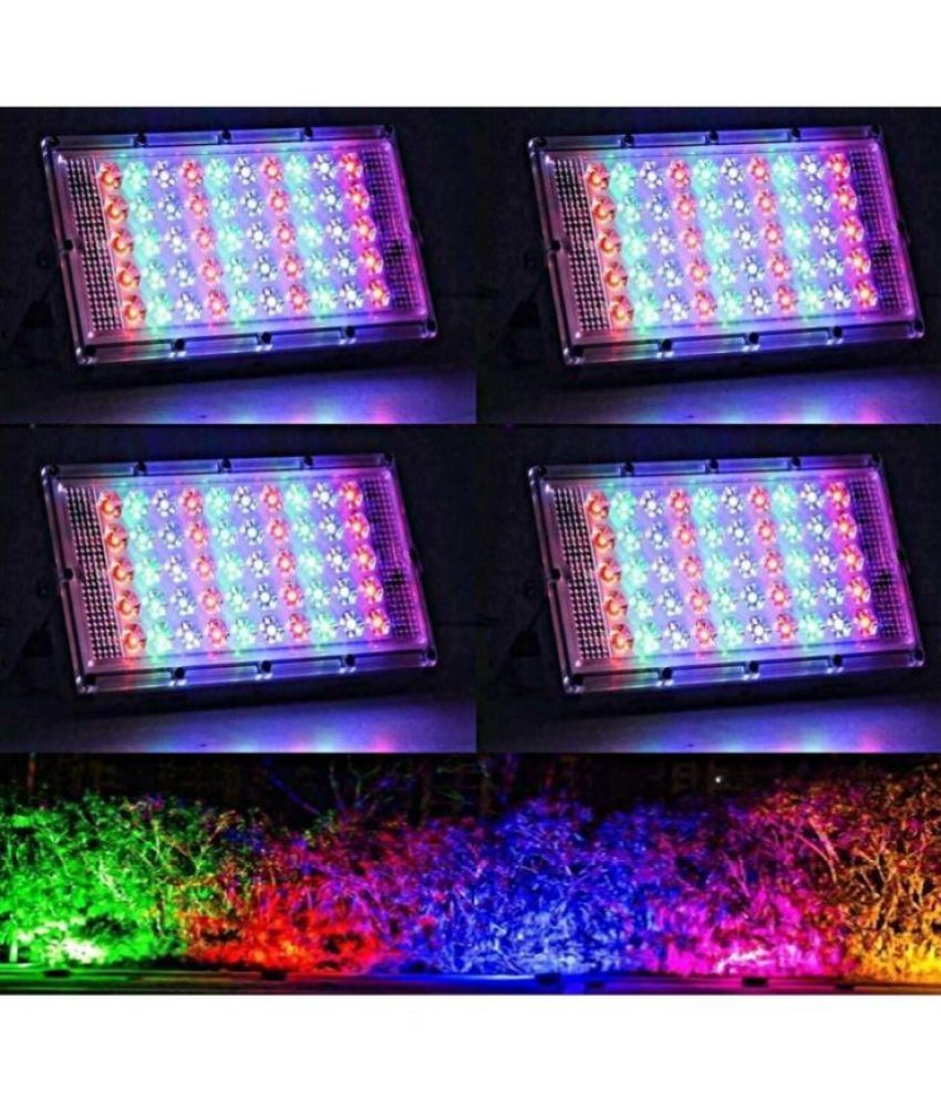     			ZESTRUM Flood Light RGB - Pack of 4