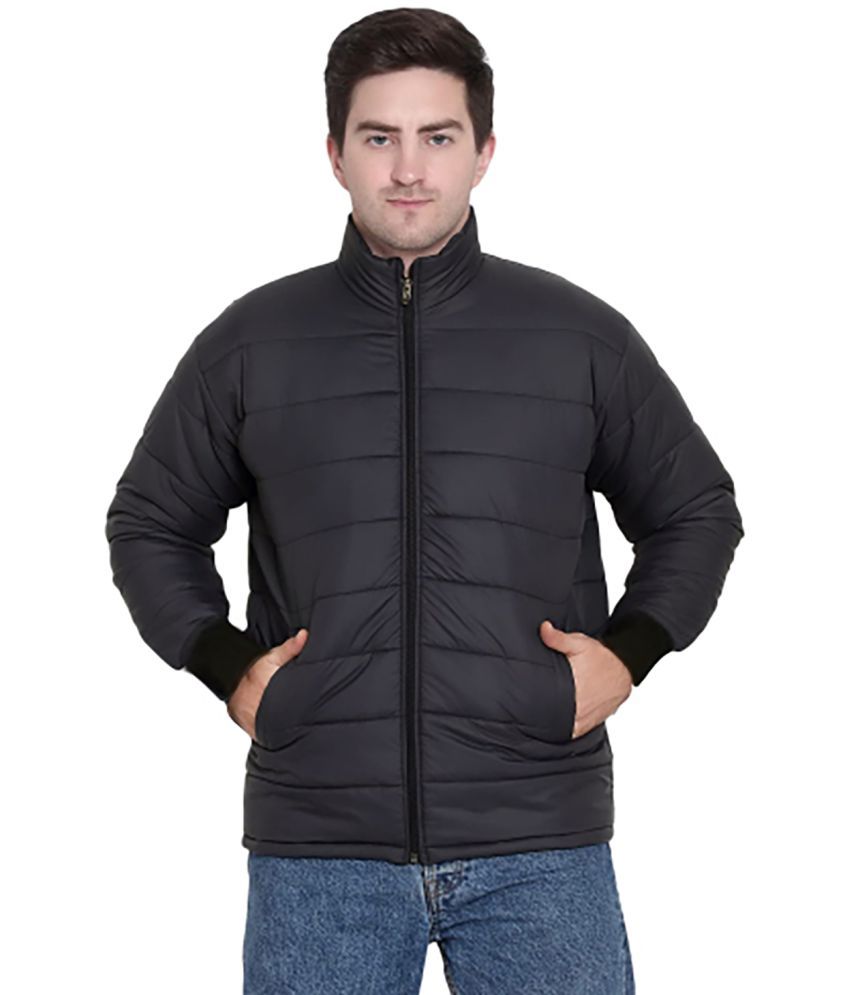     			code yellow Polyester Men's Puffer Jacket - Black ( Pack of 1 )