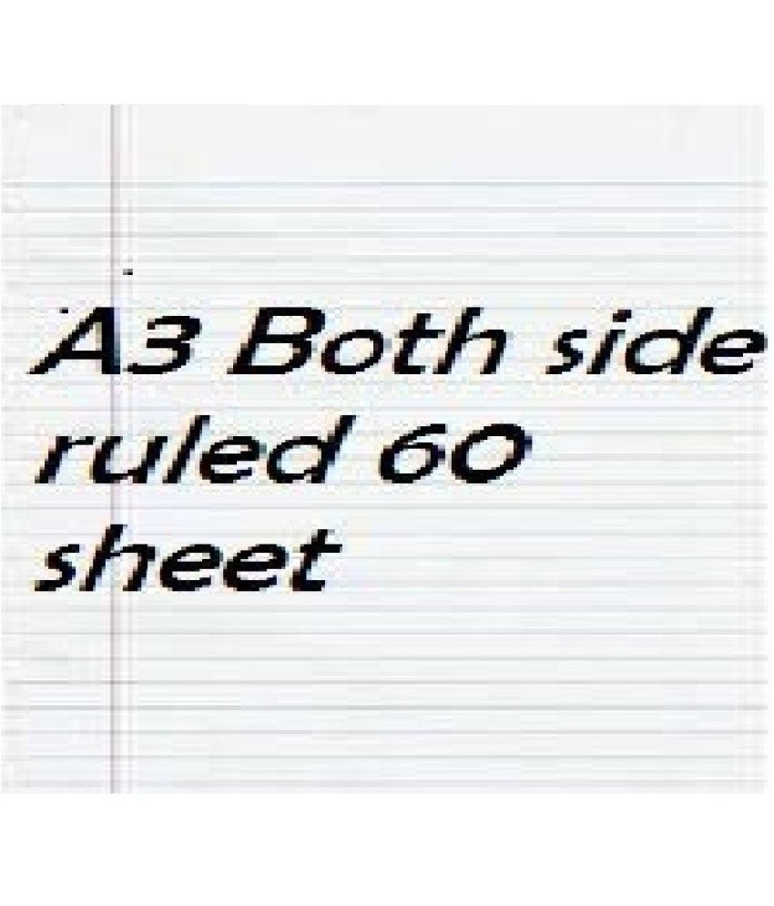     			Freedy A3 Size Both Side Ruled White 60 Sheets for School, Colleges, Project, Assignments, Practical Etc Multipurpose