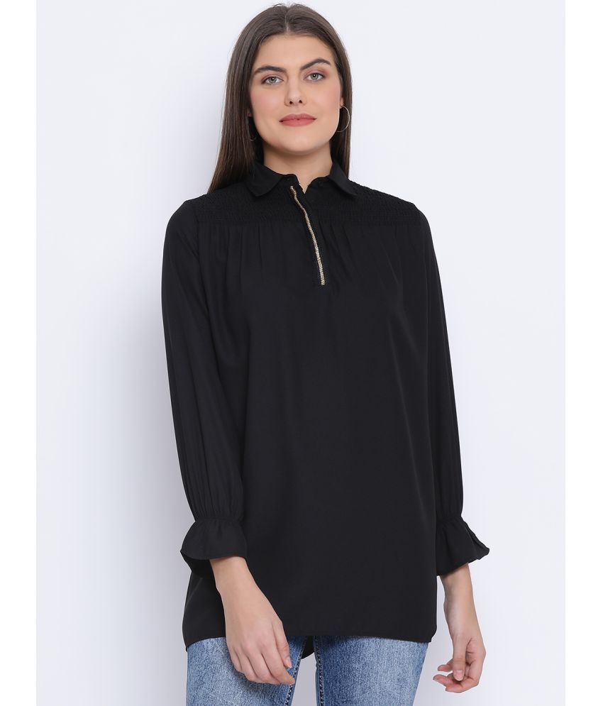     			Oxolloxo Black Polyester Women's Tunic ( Pack of 1 )