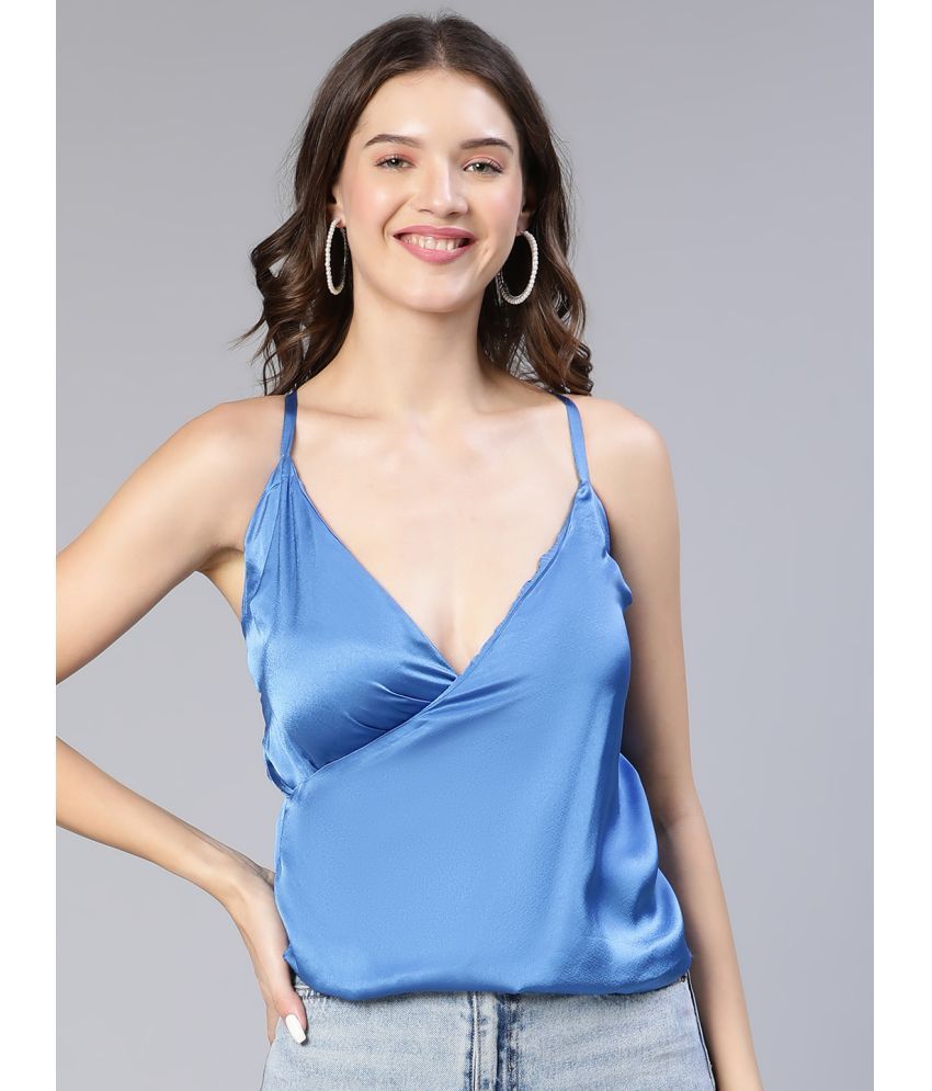     			Oxolloxo Blue Polyester Women's Regular Top ( Pack of 1 )