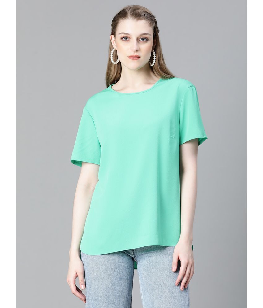     			Oxolloxo Green Polyester Women's Regular Top ( Pack of 1 )