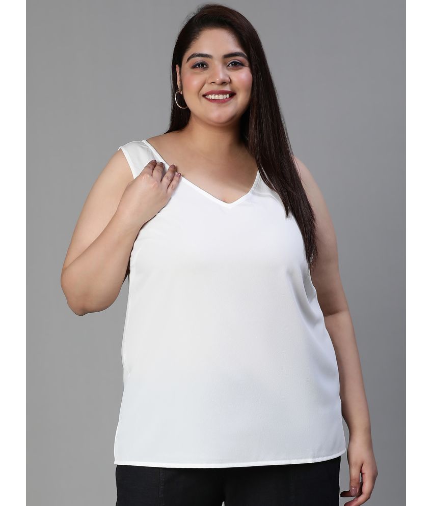     			Oxolloxo White Polyester Women's Tank Top ( Pack of 1 )