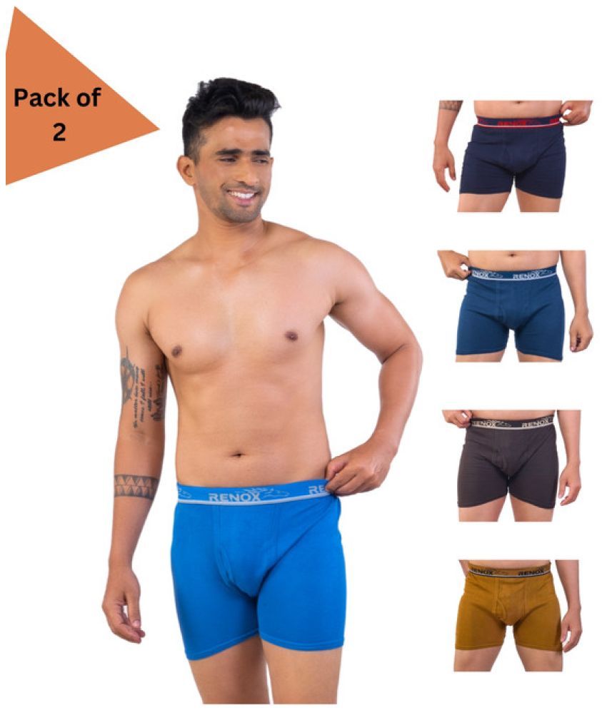     			Renox Pack of 2 Cotton Trunks For Men's ( Multicolor )