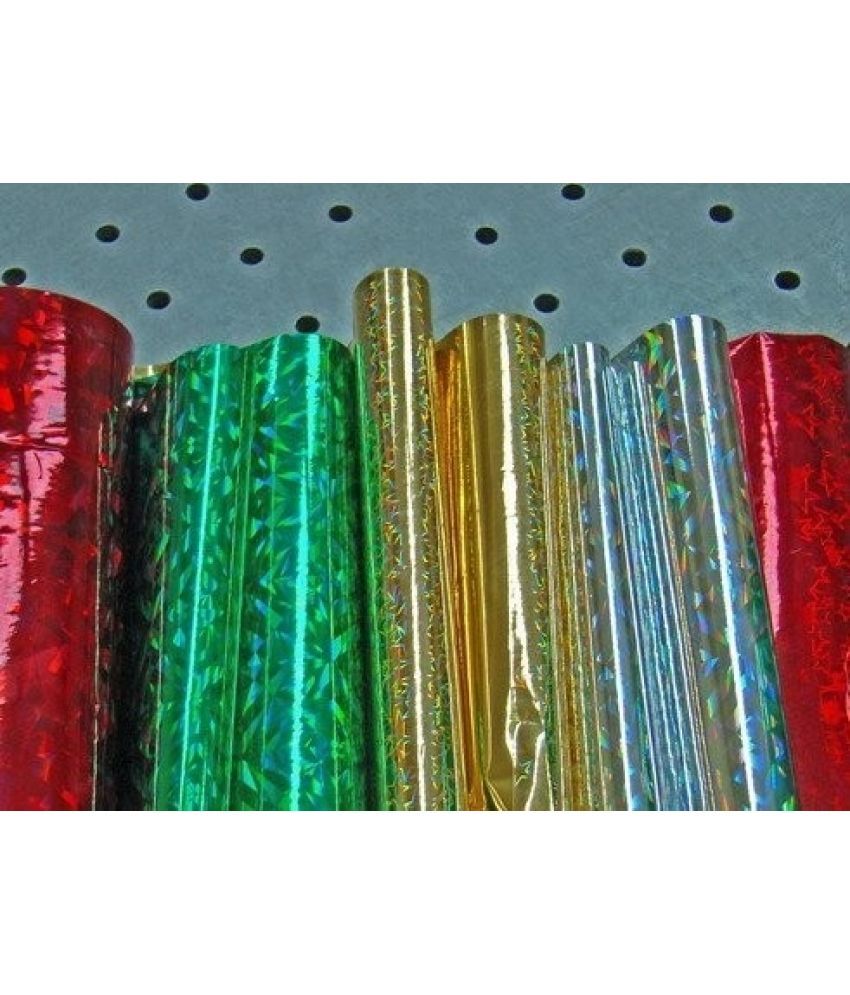     			freedy (5 Colours x 20 Sheets Each) Plastic Holographic Metallic Colour Paper Wrapping Sheets Especially for Gifts for Loved, 65cm X 45cm (Pack of 100)