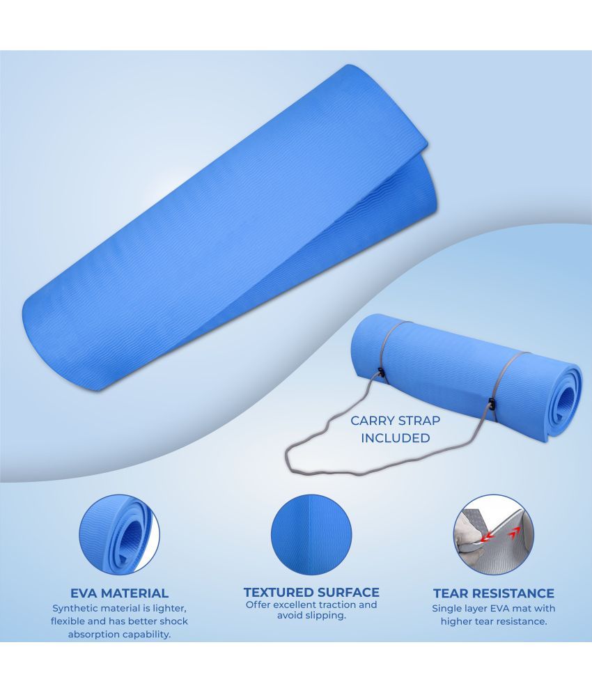     			Aivin Blue Foam Yoga Mat ( Pack of 1 )