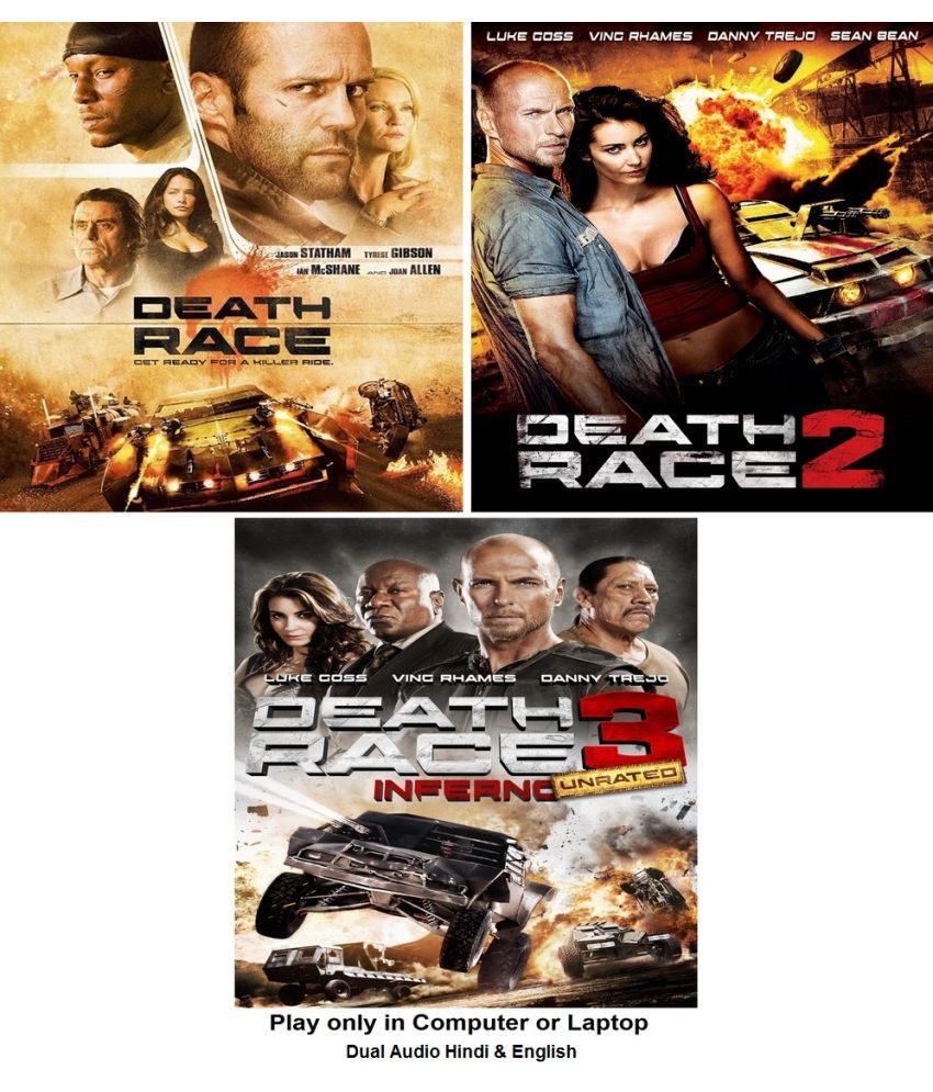     			Death Race 1 , 2 , 3 (3 Movies) in Hindi & English both Play only in Computer or Laptop HD print without poster