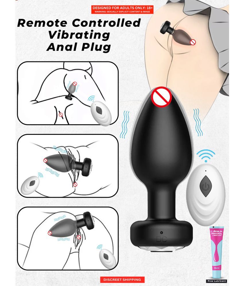     			Naughty Nights Remote Controlled Vibrating Butt Plug Anal Vibrator | Light Weight Easy to Carry Wireless Remote Controlled Butt Plug | USB Rechargeable Vibrating Anal Plug For Female with Free Lube