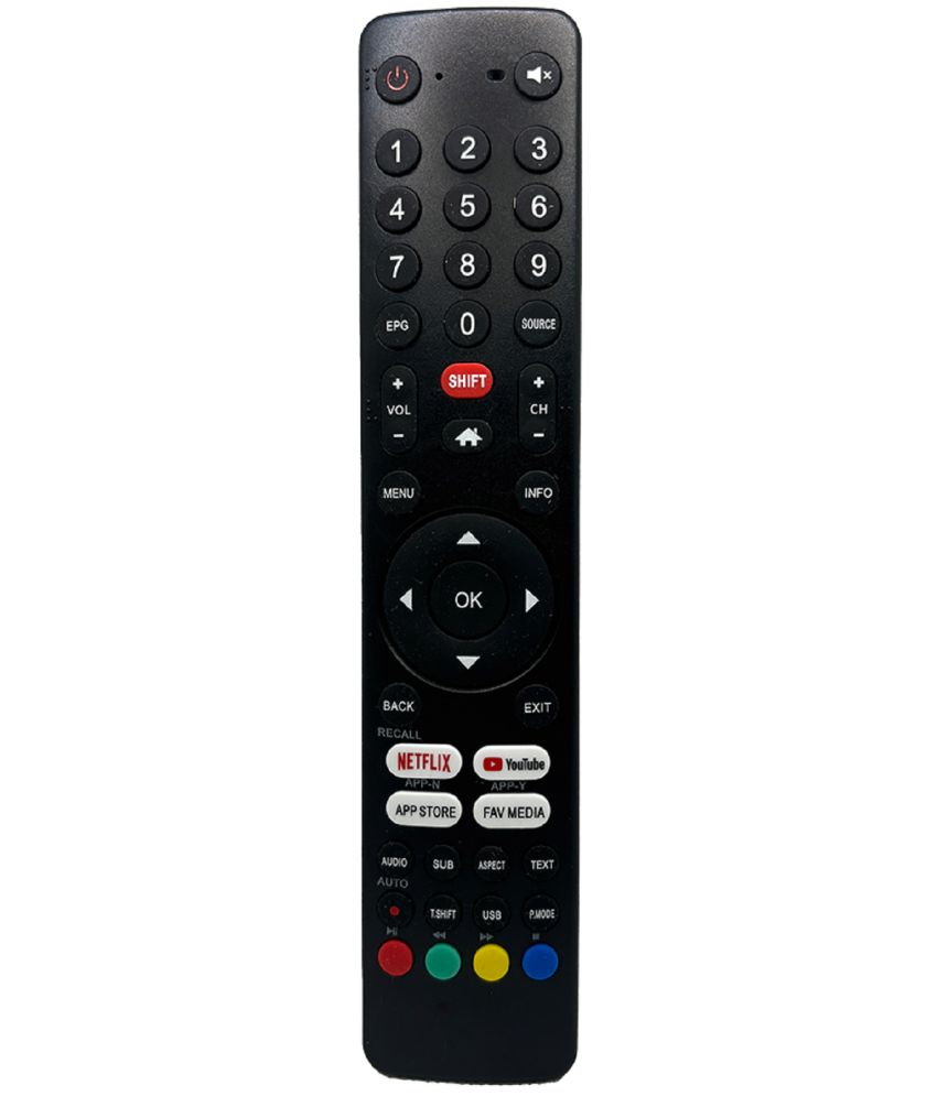     			RESORB LED 488A VOICE TV Remote Compatible with for Elista Smart Android 4k LED LCD TV with voice function