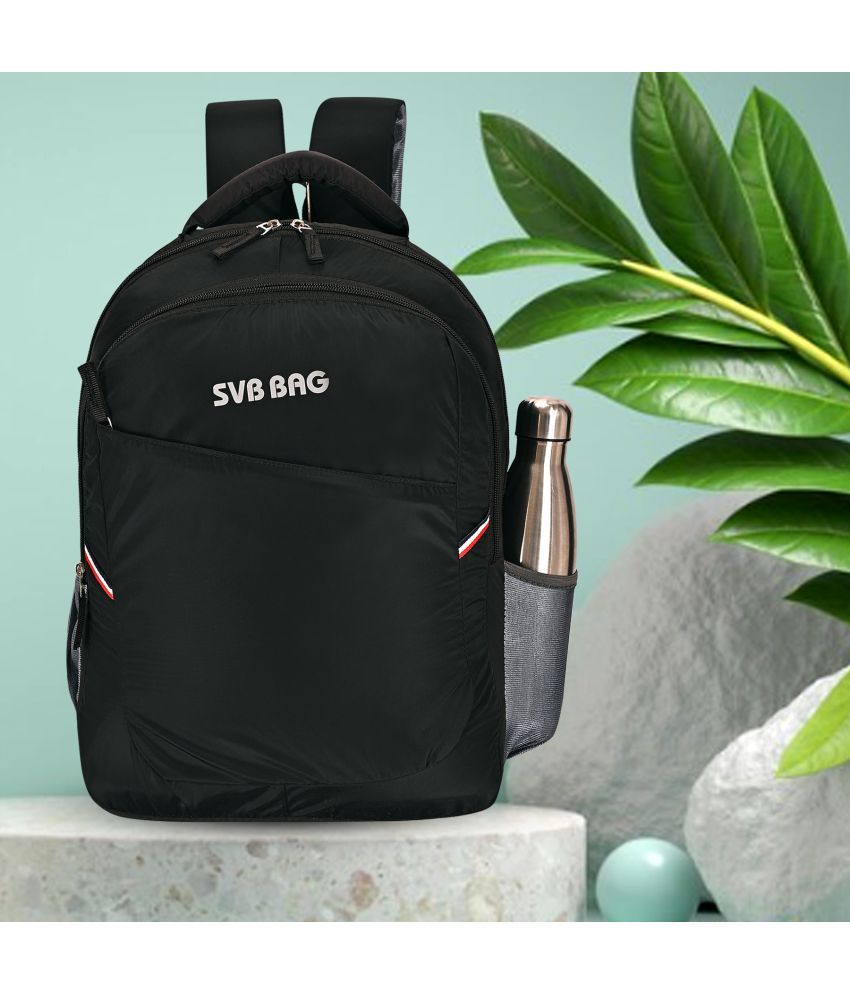     			SVB BAG 35 Ltrs Polyester Backpack *For Boys & Girls ( Black )