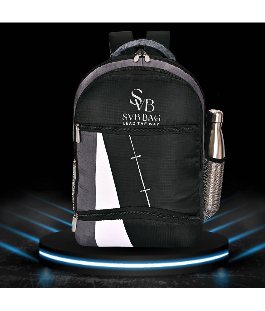     			SVB BAG 35 Ltrs Polyester Backpack *For Boys & Girls ( Black )