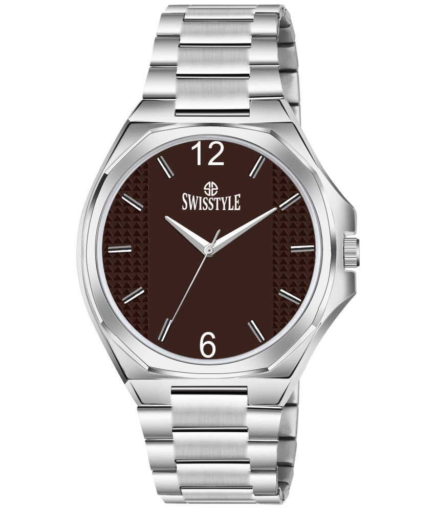     			Swisstyle Silver Stainless Steel Analog Men's Watch