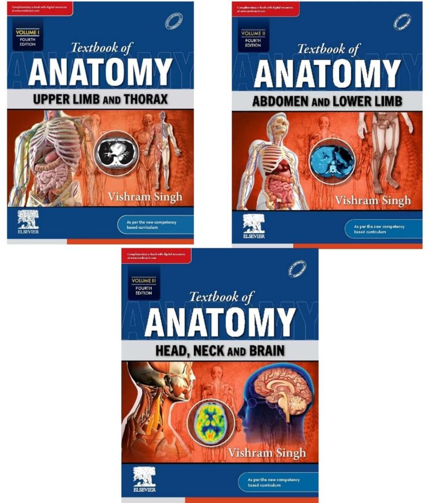     			Textbook Of Anatomy:Upper Limb and Thorax, Vol 1, Abdomen And Lower Limb, Vol 2, Head, Neck And Brain, Vol 3, 3rd Revised And Updated Edition (3 Book Set) Paperback