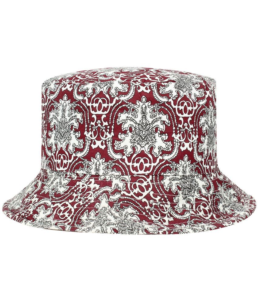     			Zacharias Maroon Cotton Women's Hat ( Pack of 1 )