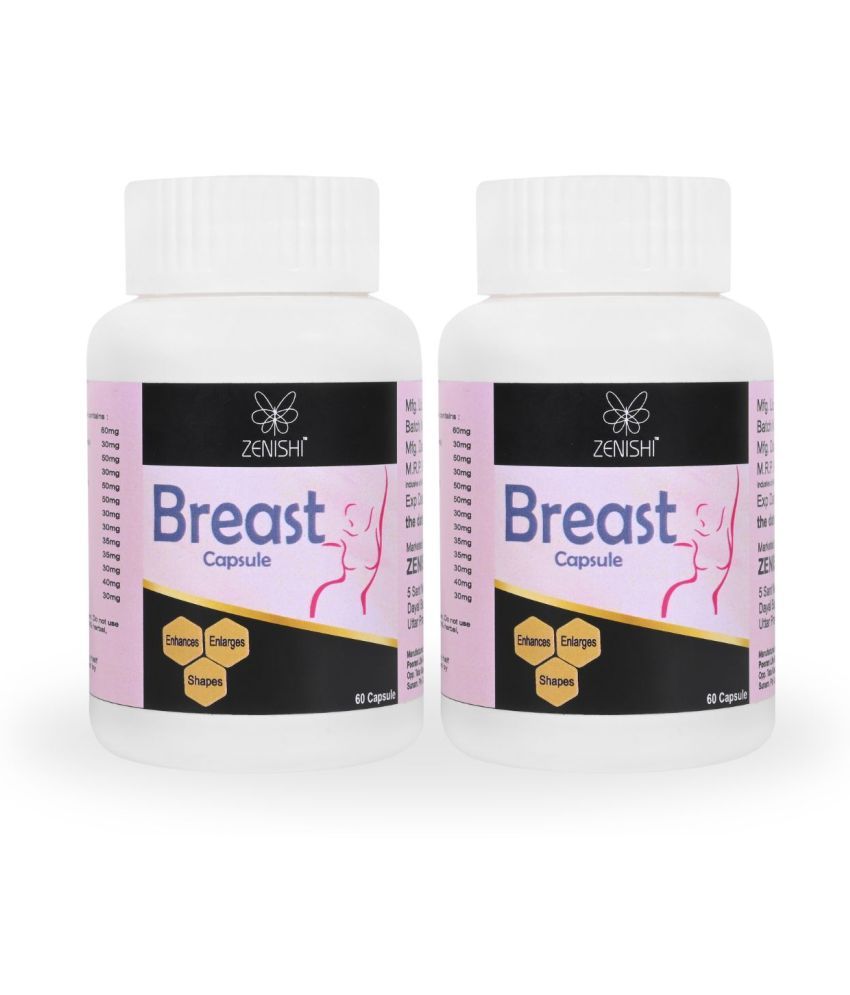     			Zenishi Breast Enlargement Enhancement Ayurveda Herbal Bust Firming Tightening Growth Increase Cup size Development Capsule Boobs Capsule (Pack of 2)