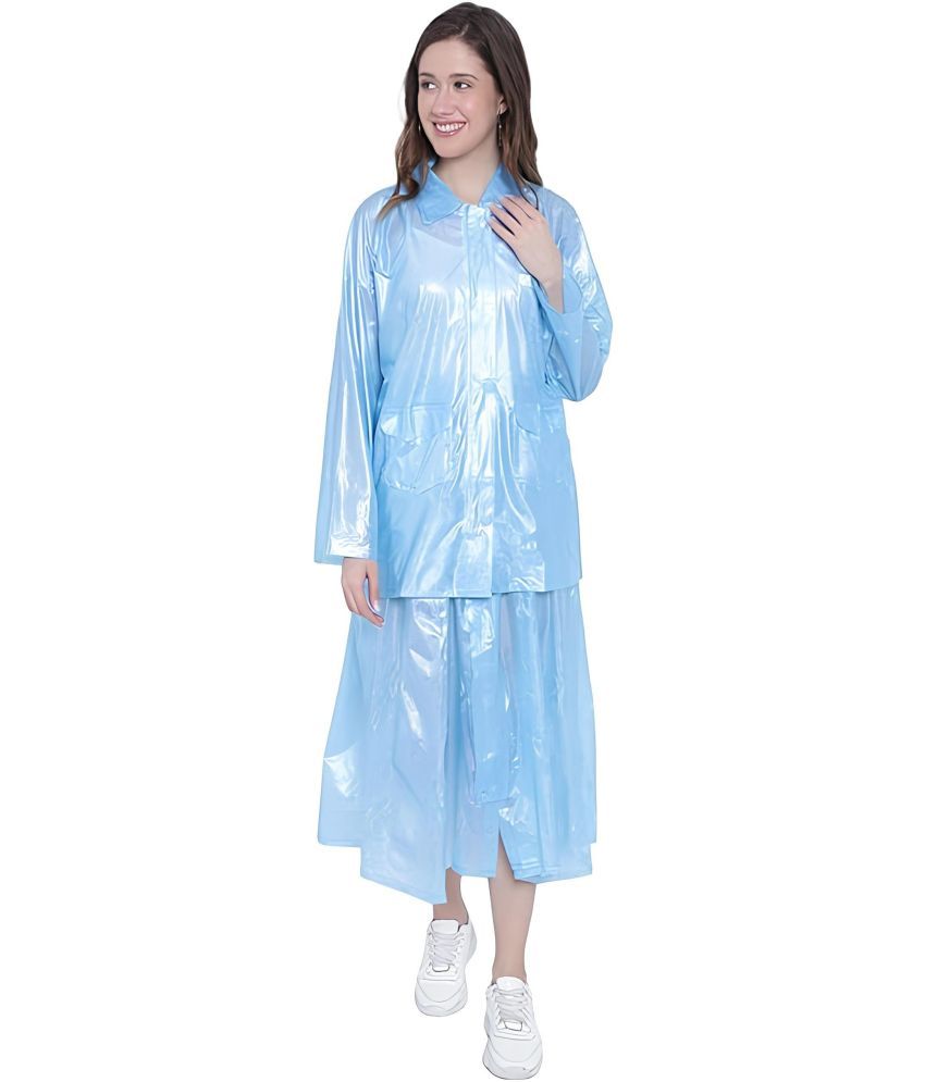     			MULTIWA Polyester Raincoat Set - Blue