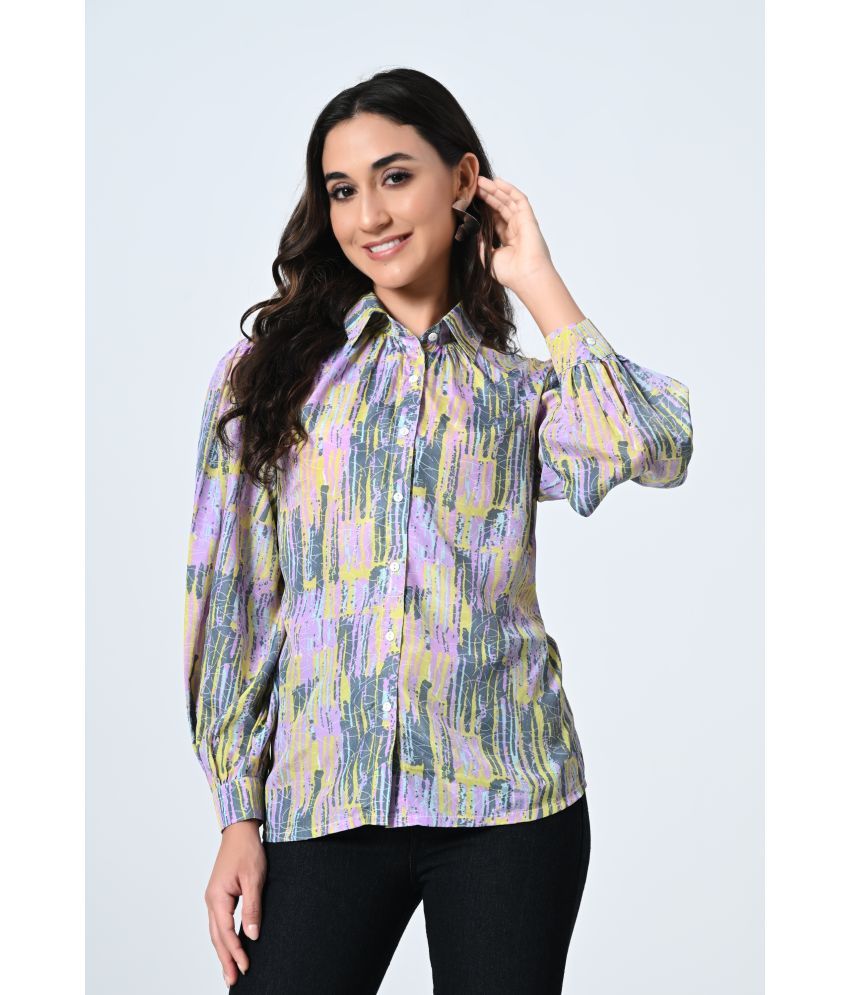     			OTIRA Multi Color Poly Crepe Shirt - Pack of 1