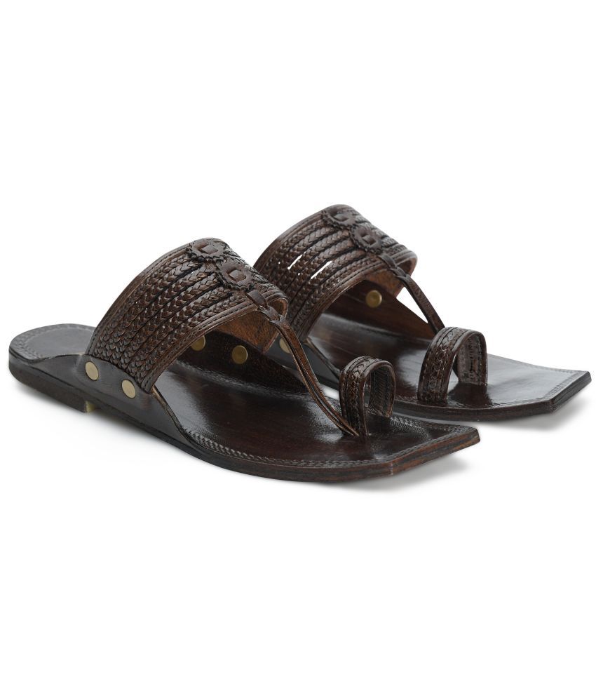     			STEPHORN Brown Men's Kolhapuris