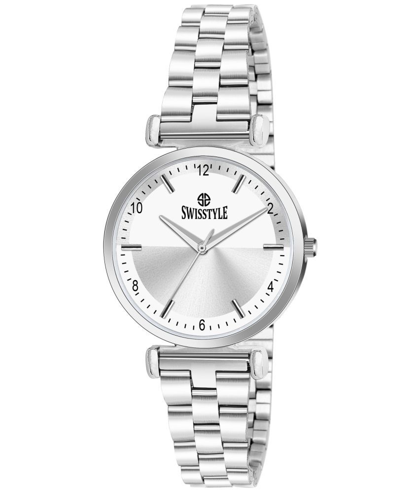     			Swisstyle Silver Stainless Steel Analog Womens Watch