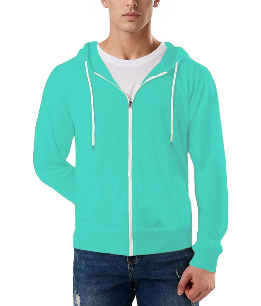     			Try This Cotton Blend Slim Fit Solid Full Sleeves Men's Hooded T-Shirt - Light Green ( Pack of 1 )