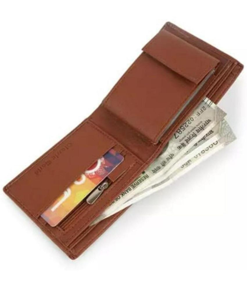     			Classic World PU Solid Men's RFID Wallet With 9 Slots For Card ( Brown , Pack of 1 )