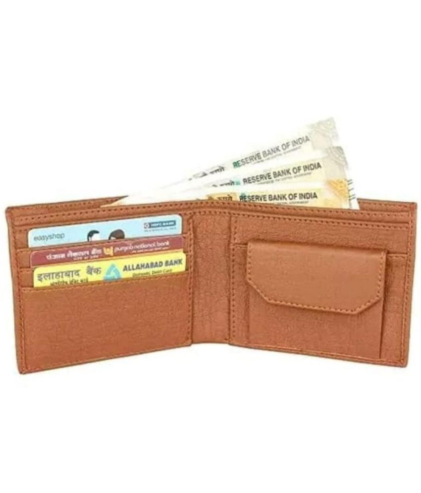     			Classic World PU Solid Men's RFID Wallet With 9 Slots For Card ( Brown , Pack of 1 )