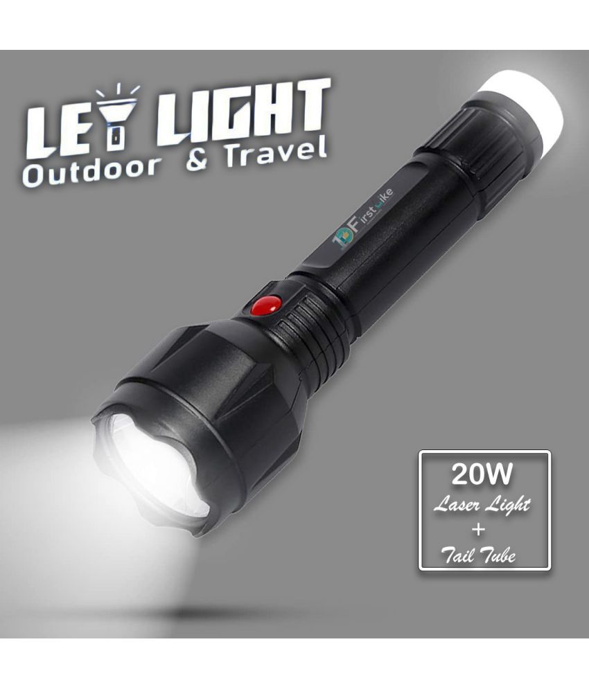     			FIRSTLIKE - 20W Rechargeable Flashlight Torch ( Pack of 1 )