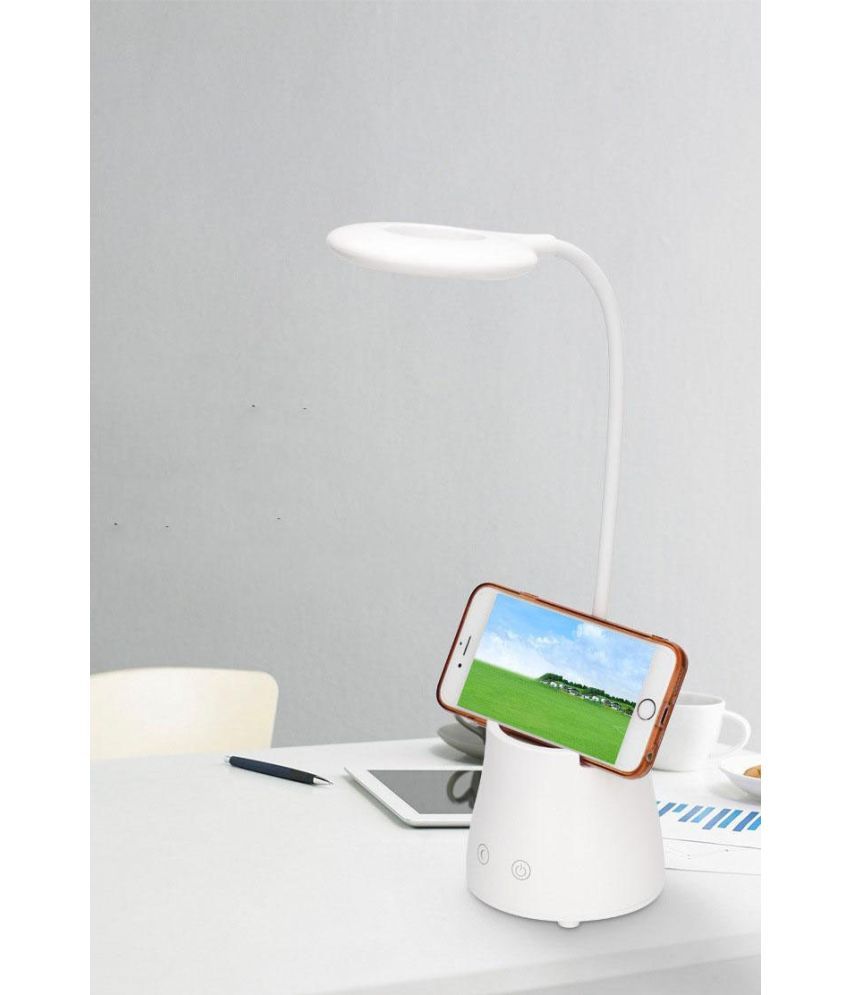     			FIRSTLIKE White Study Table Lamp ( Pack of 1 )