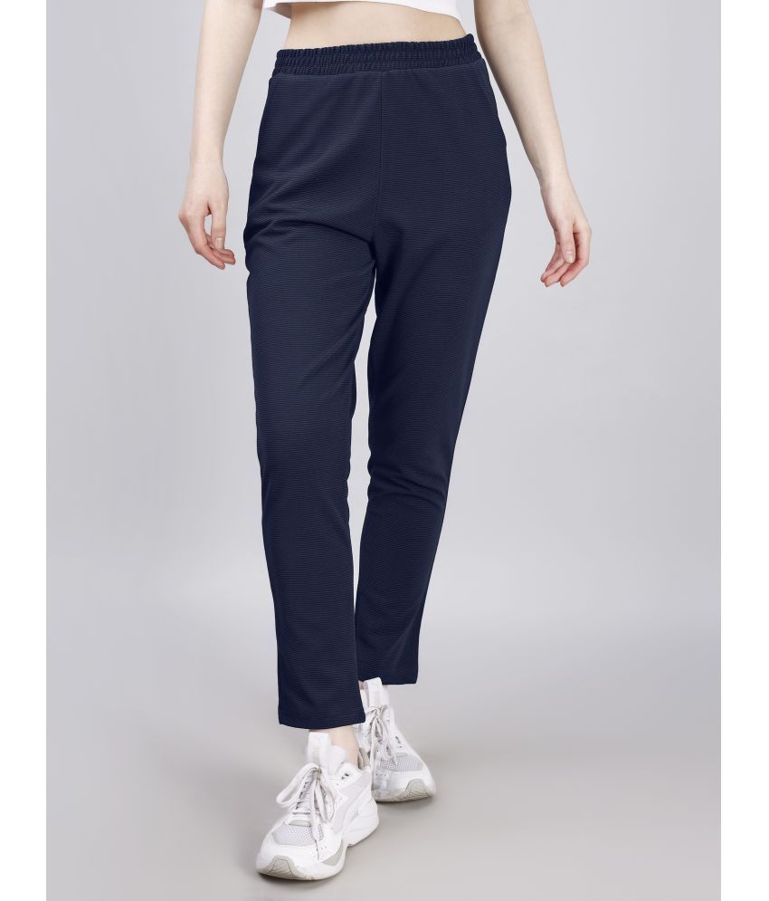     			Leewan Navy Cotton Blend Women's Running Trackpants ( Pack of 1 )