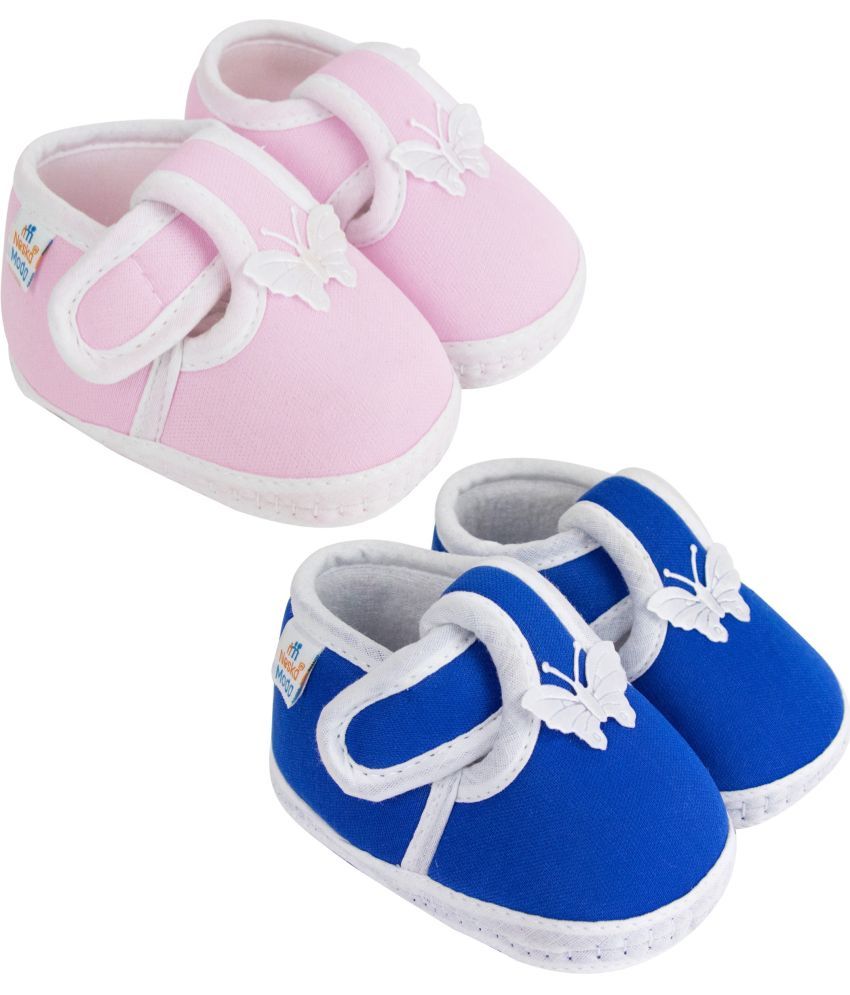     			Neska Moda - MultiColor  Booties For Baby Girl 0-6 Months ( Pack of 2 )