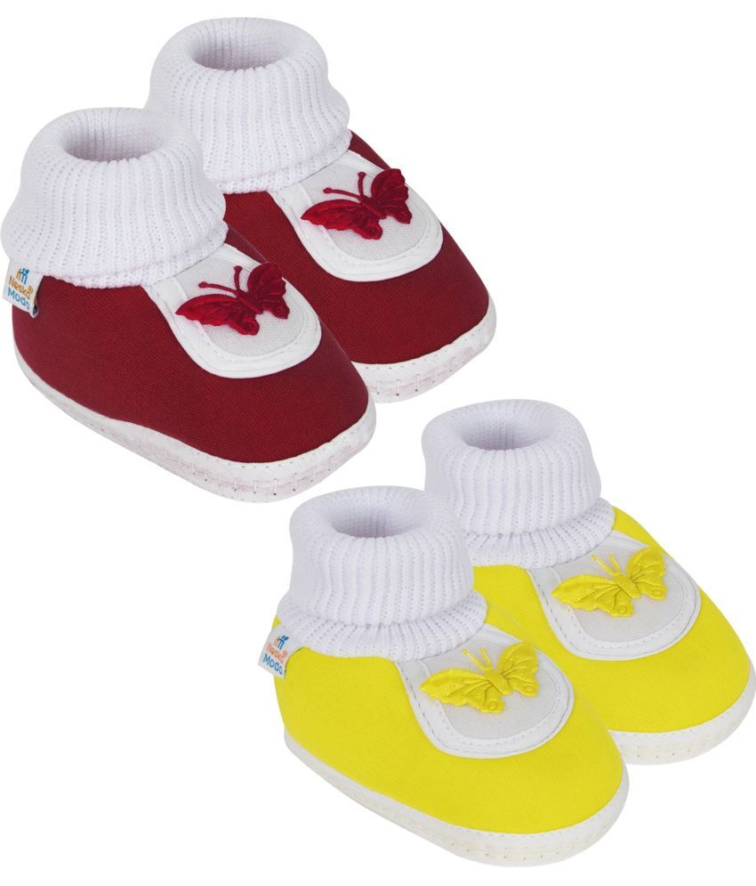     			Neska Moda - MultiColor  Booties For Baby Girl 12-18 Months ( Pack of 2 )