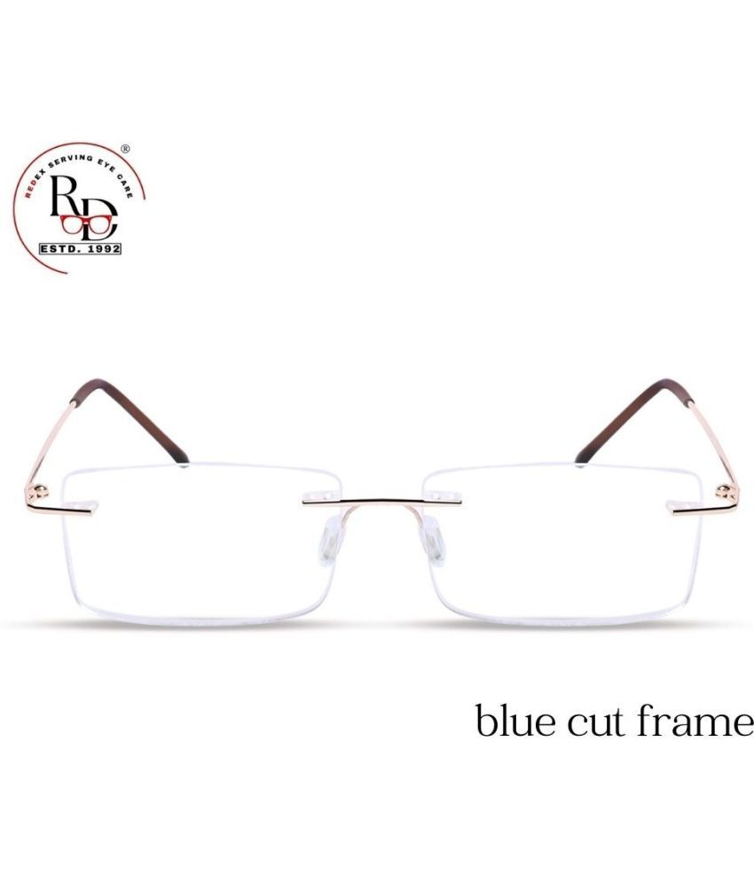     			Redex Rectangle Rimless Reading Glasses