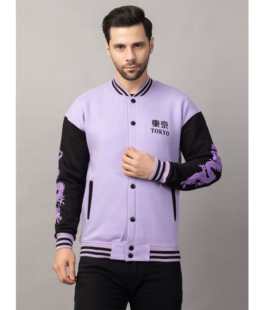     			The Emperor Cotton Blend Men's Casual Jacket - Purple ( Pack of 1 )