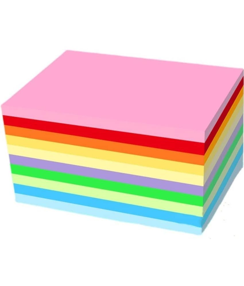     			ECLET A4 100 Coloured Sheets (10 Sheets each color)Copy Printing /Art and Craft Paper Double Sided Coloured Origami Folding DIY Craft Smooth Finish use in Home, School, Office Stationery Children's Day Gift, Birthday Gift, Party Favors,christmas decor etc